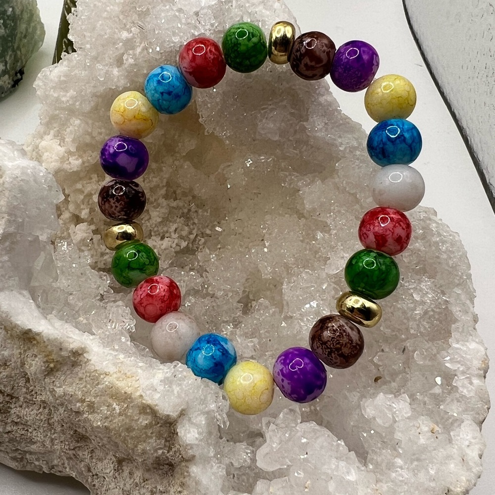 7 Chakra Reiki Healing Stone Bracelet NEW‎